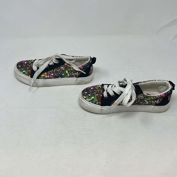 Nintendo Super Mario Bros Canvas Sneakers Size 1 Boys Ground Up 2022 Shoes - Picture 4 of 5